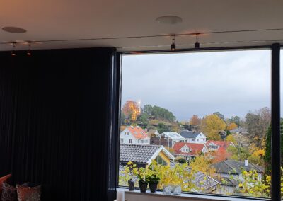 Lyd i flere rom, innfelte kvalitetshøyttalere