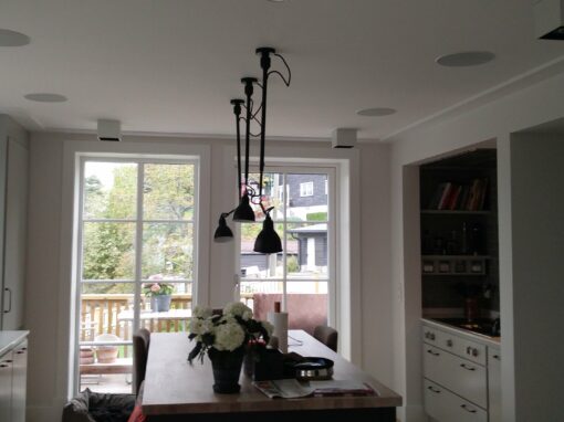 Lyd i flere rom Drammen 11 soner 20 høyttalere