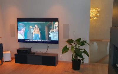 Multirom, skjulte høyttalere og kabler i flere rom